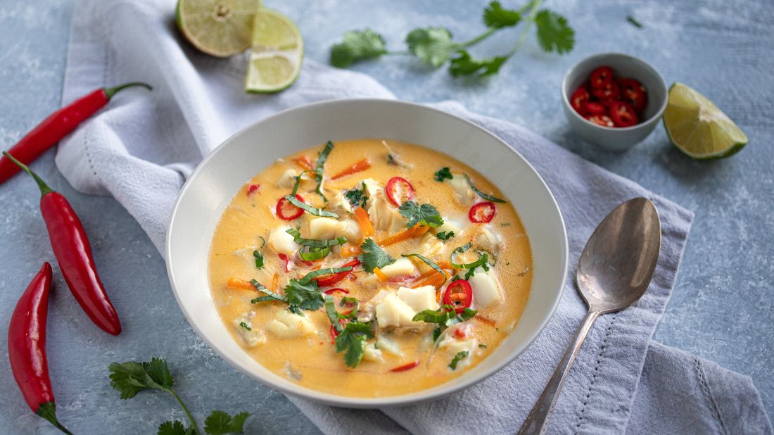 Thai Coconut Fish Soup | Nourishing Meals®